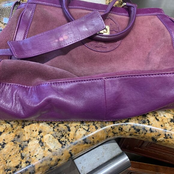Vintage Toriy Burch Purple Bag - Picture 8 of 11